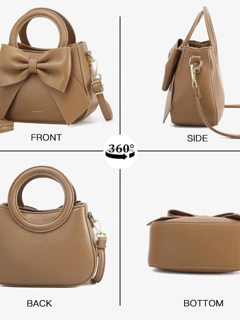 Small Purses for Women Crossbody Bag, Vegan Leather Crossbody Purses and Handbag - Picture 8 of 9